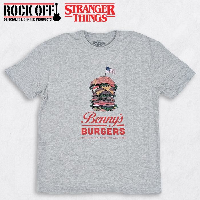 ストレンジャーシングス Tシャツ 公式ライセンス ROCKOFF STRANGER THINGS Benny's Burgers ベニーズバーガー【送料無料】