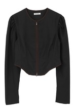 CLANE HERRINGBONE CORSET DETAIL TOPS