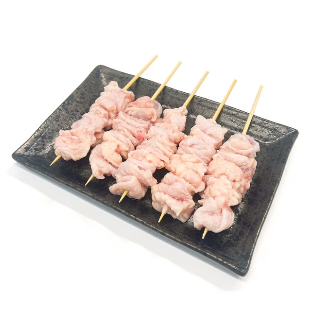 生皮串 5本セット（30g 5本･未加熱品）／国産鶏肉