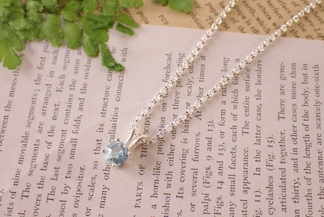 ブルートパーズネックレス　0.83ct [D12‐110]