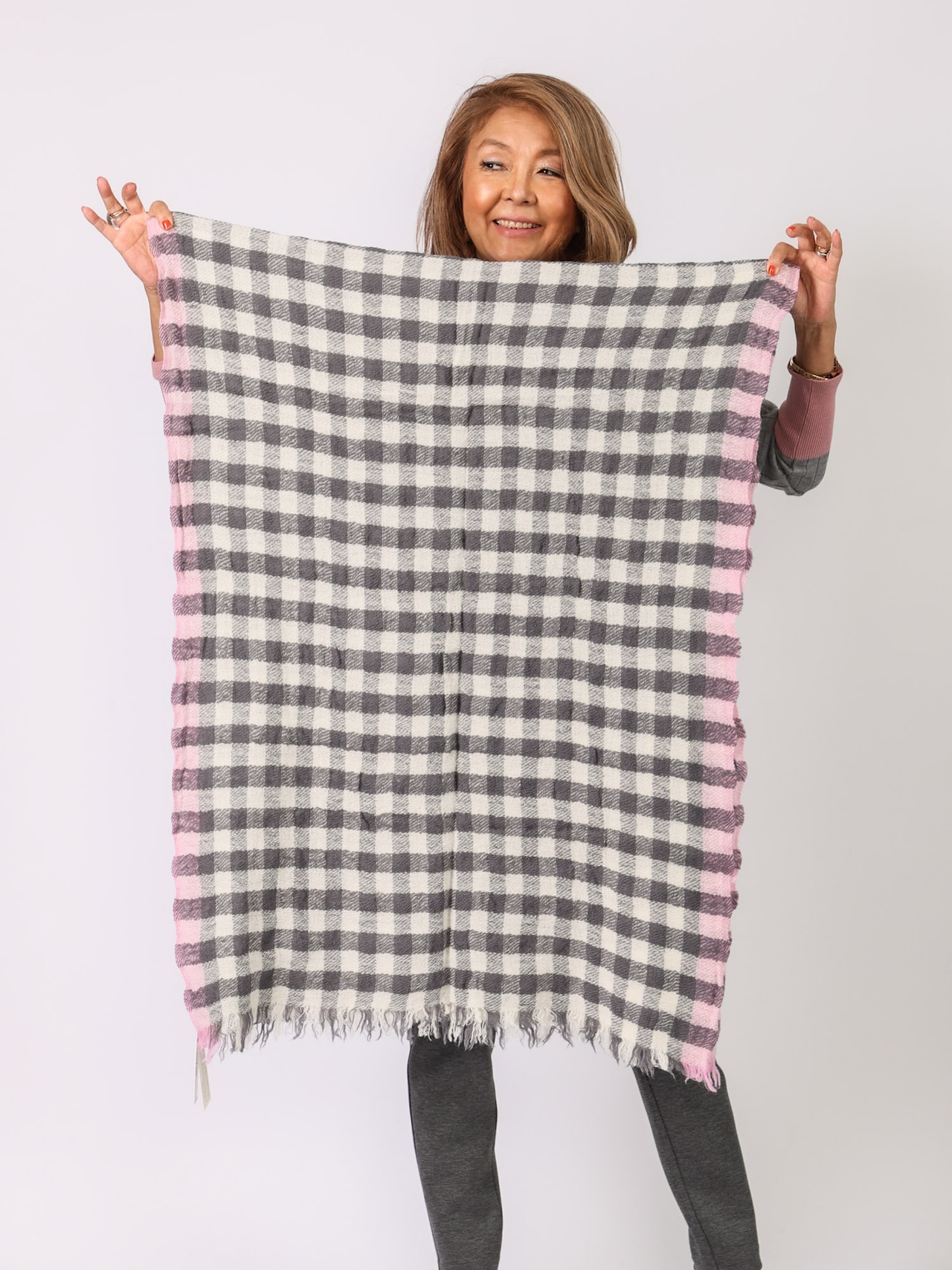 Hartford(チェック大判ストール)