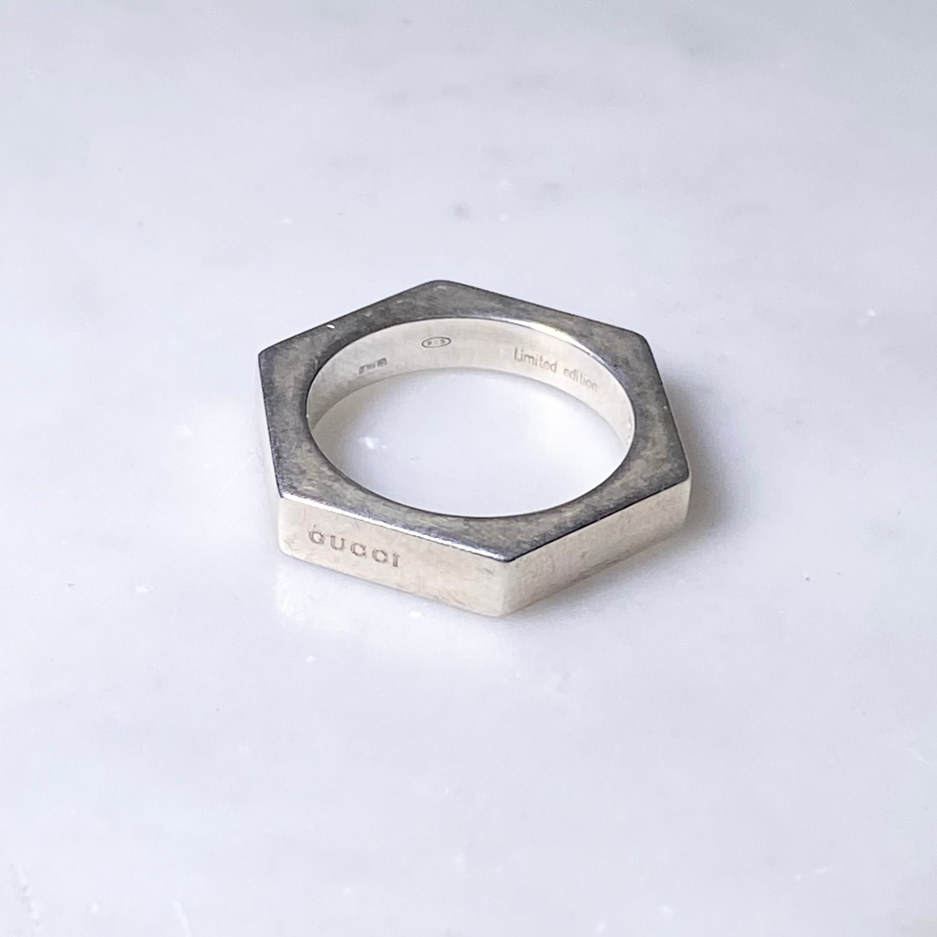 GUCCI ring Hexagon グッチ リング シルバー925 16