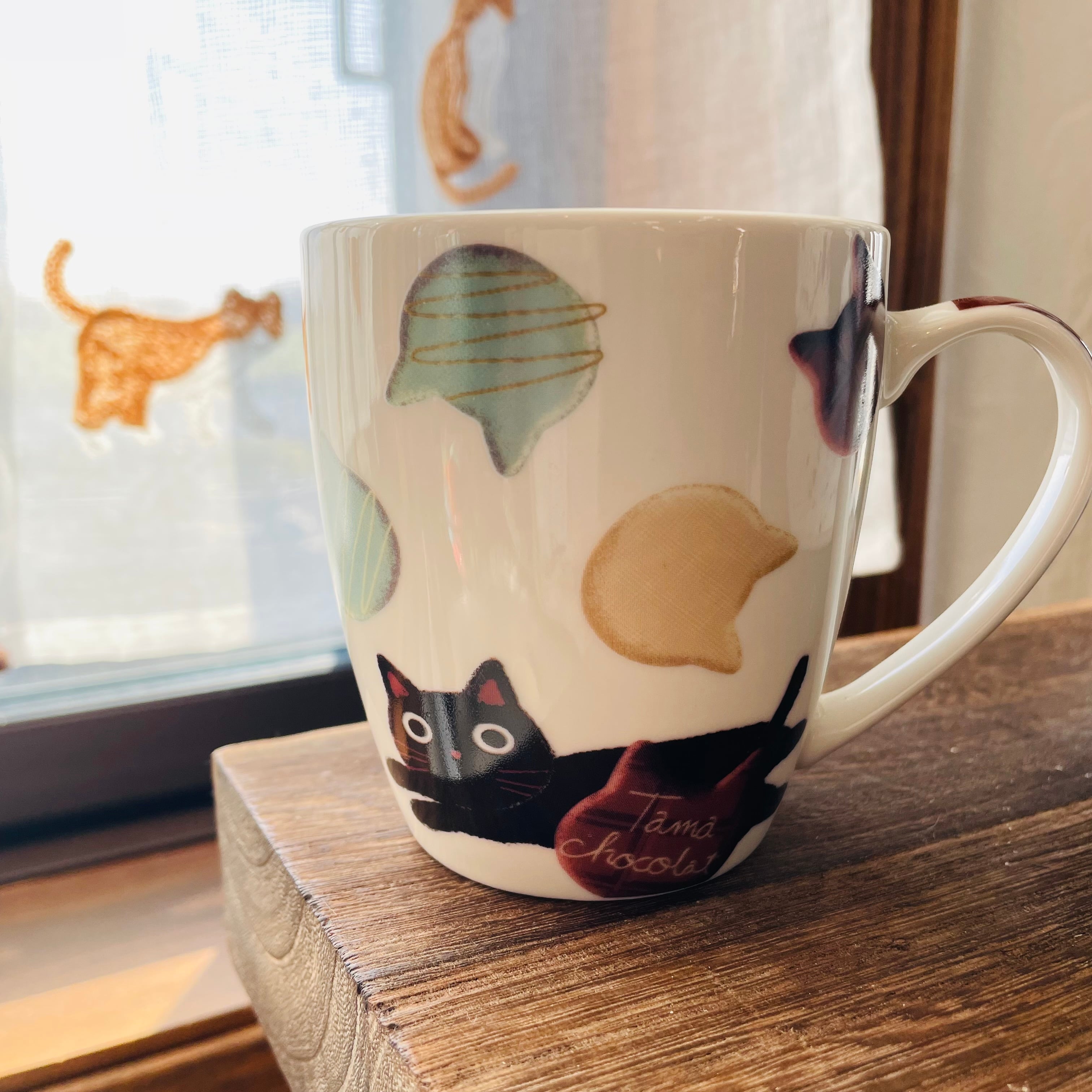マグカップ|たまショコラマグ 猫 ねこ ネコ 猫雑貨 猫グッズ 猫柄 かわいい プレゼント 贈り物 おうち時間 おうちカフェ