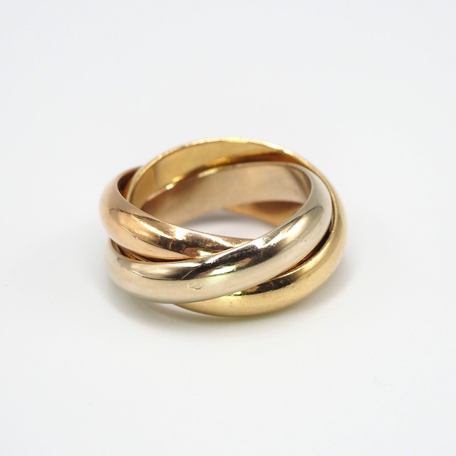 【現行品】Cartier 約8号 トリニティ リング クラシック K18 カルティエ