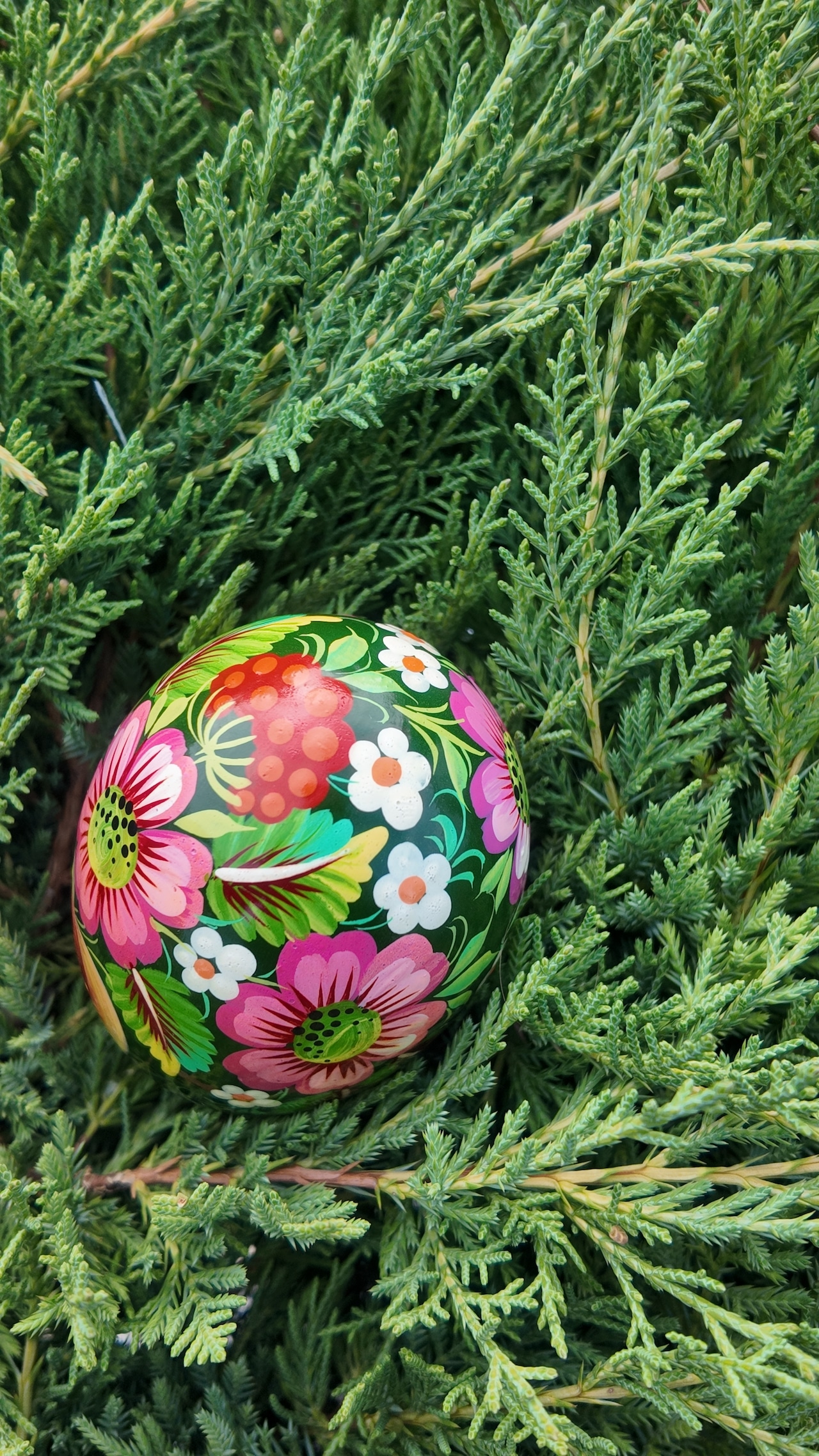 【売約済み】プィサンカ・土台付き（イースター・エッグ）13cm（Timoshenko作） - 15