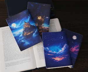 満月が照らす幻想世界 ブックカバー・手帳カバー