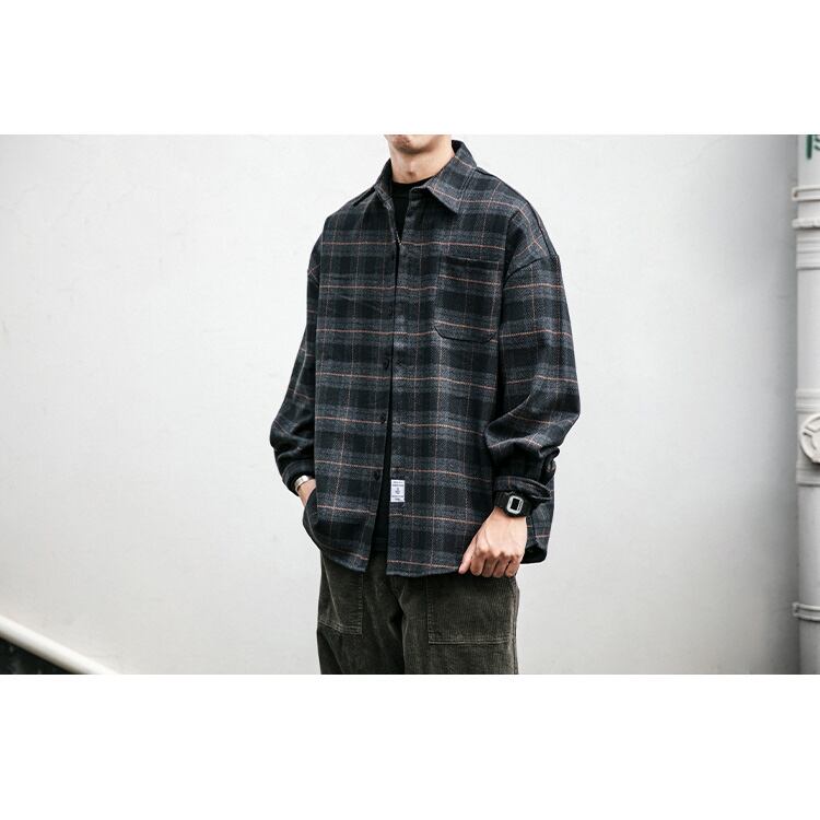 ★BRUSHED CHIC WARM CHECK SHIRT　　　32253