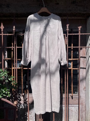 MAISON DE SOIL | BACK OPENING CREW-NECK SHIRTS DRESS