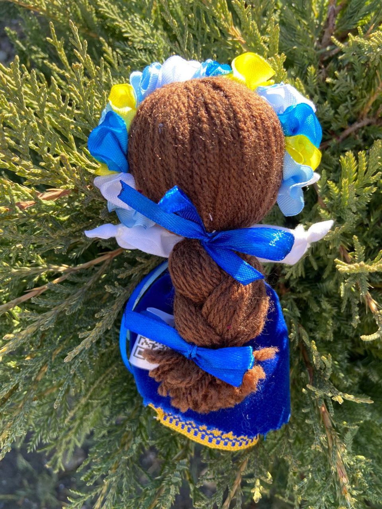 UA.Designer手作りモタンカ 14cm（ウクライナの御守り）スタンド付き - 6