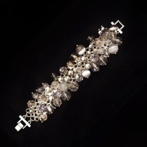 Multi beads silver bracelet