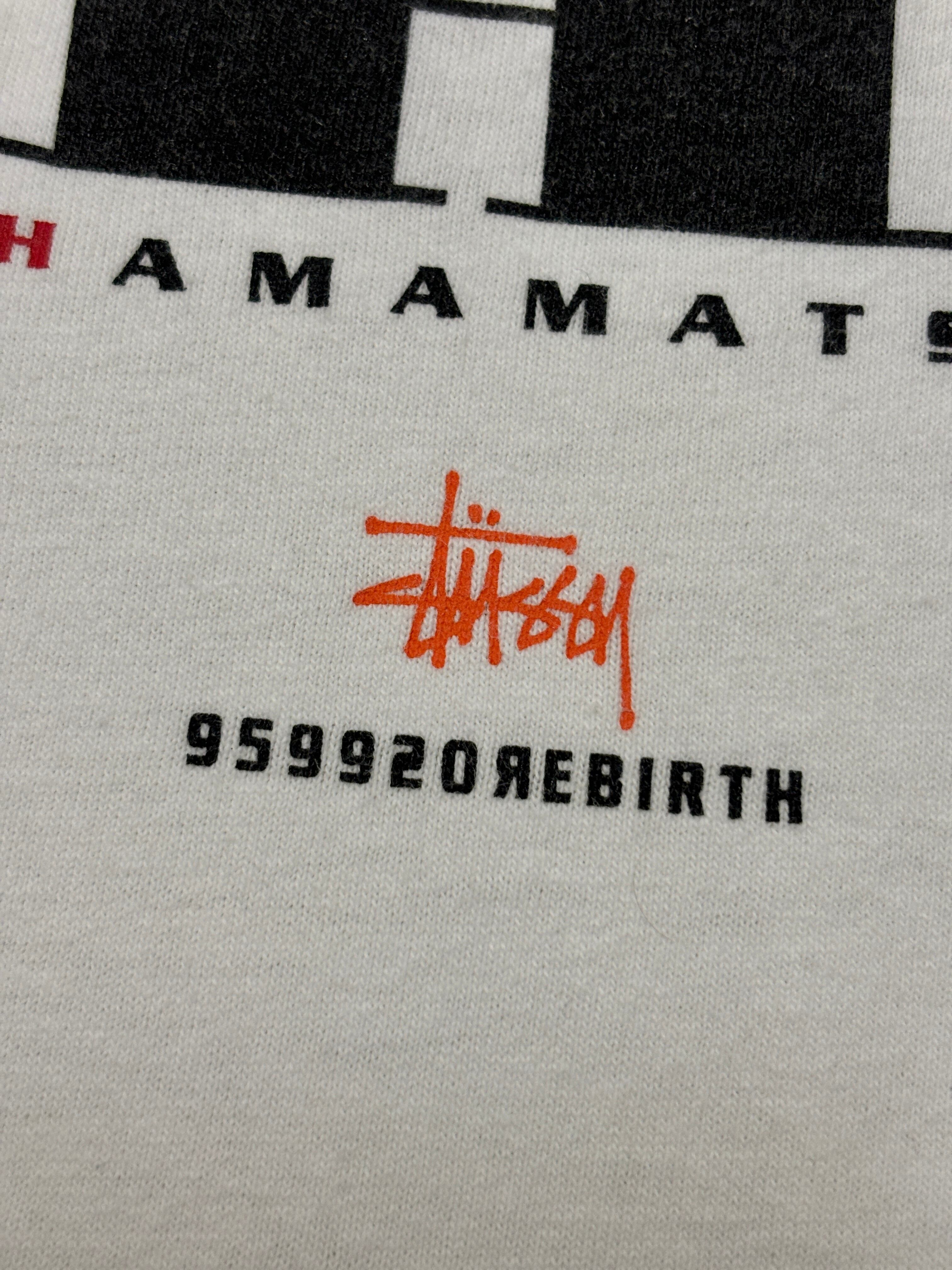 90～00s OLD STUSSY/HAMAMATSU CHAPT Reopening Tee/USA製/紺タグ/L