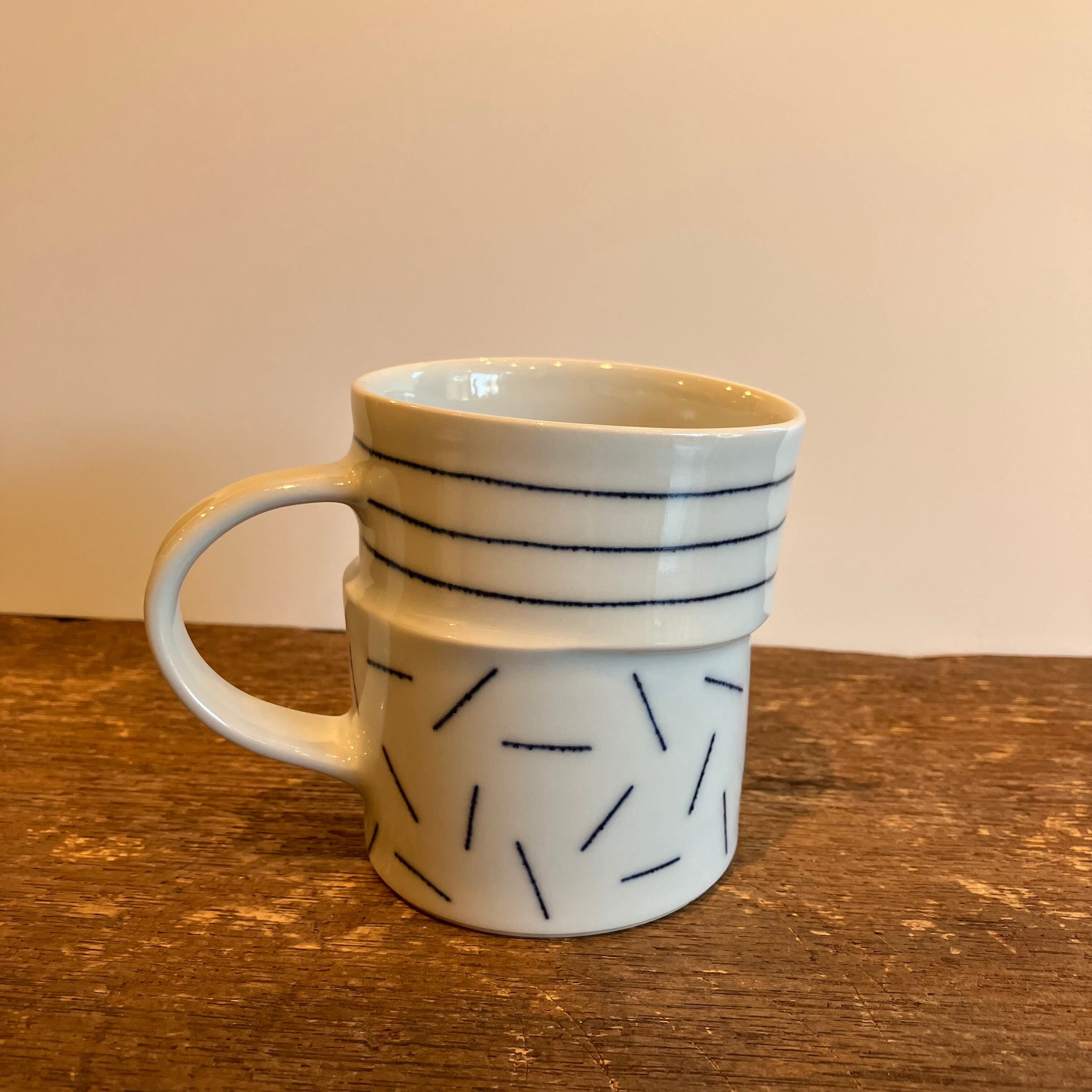 つぎ合わせマグカップ 陶彩窯