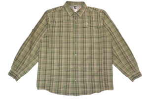 USED THE NORTH FACE L/S nylon Shirt -Large 01681