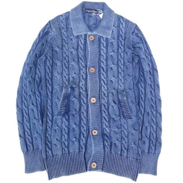 Original Blues (オリジナルブルース) CABLE JACKET ウォッシュブルー サンプル