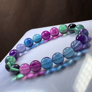 ー極ー 濃厚な色合い極上フローライトブレスレット