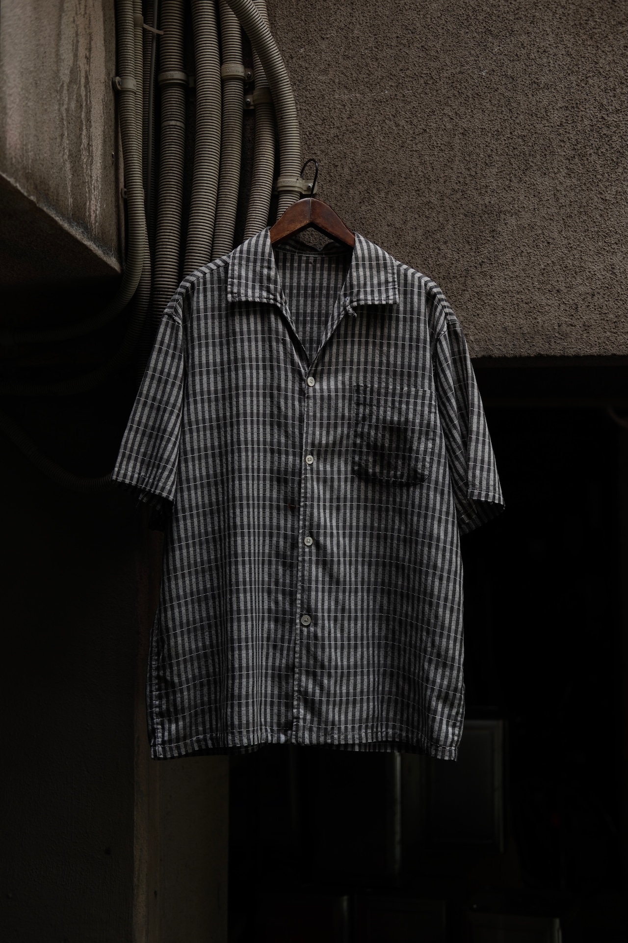 Utah / 60’s “unknown” shark collar pattern shirt
