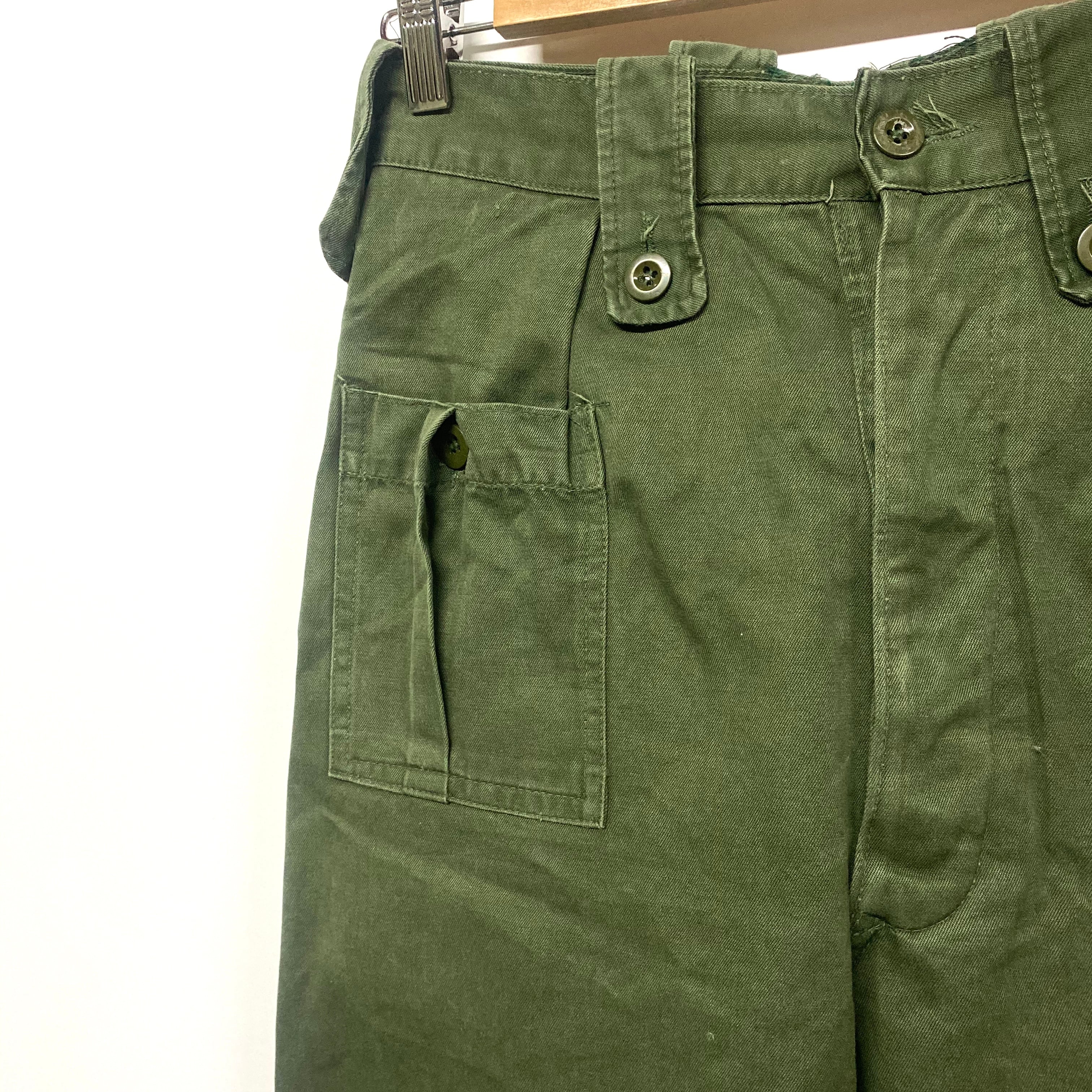 70年代 ベルギー軍 フィールドパンツ カーゴパンツ ヴィンテージ メンズW28 古着【ロングパンツ】 | cave 古着屋【公式】古着通販サイト