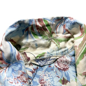 vintage 1950’s KILOHANA cotton hawaiian shirt “floral”