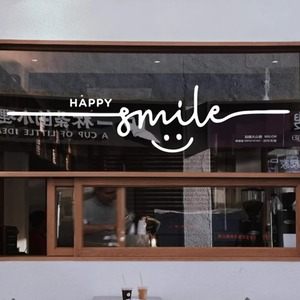 ステッカー HAPPY smile 4サイズ