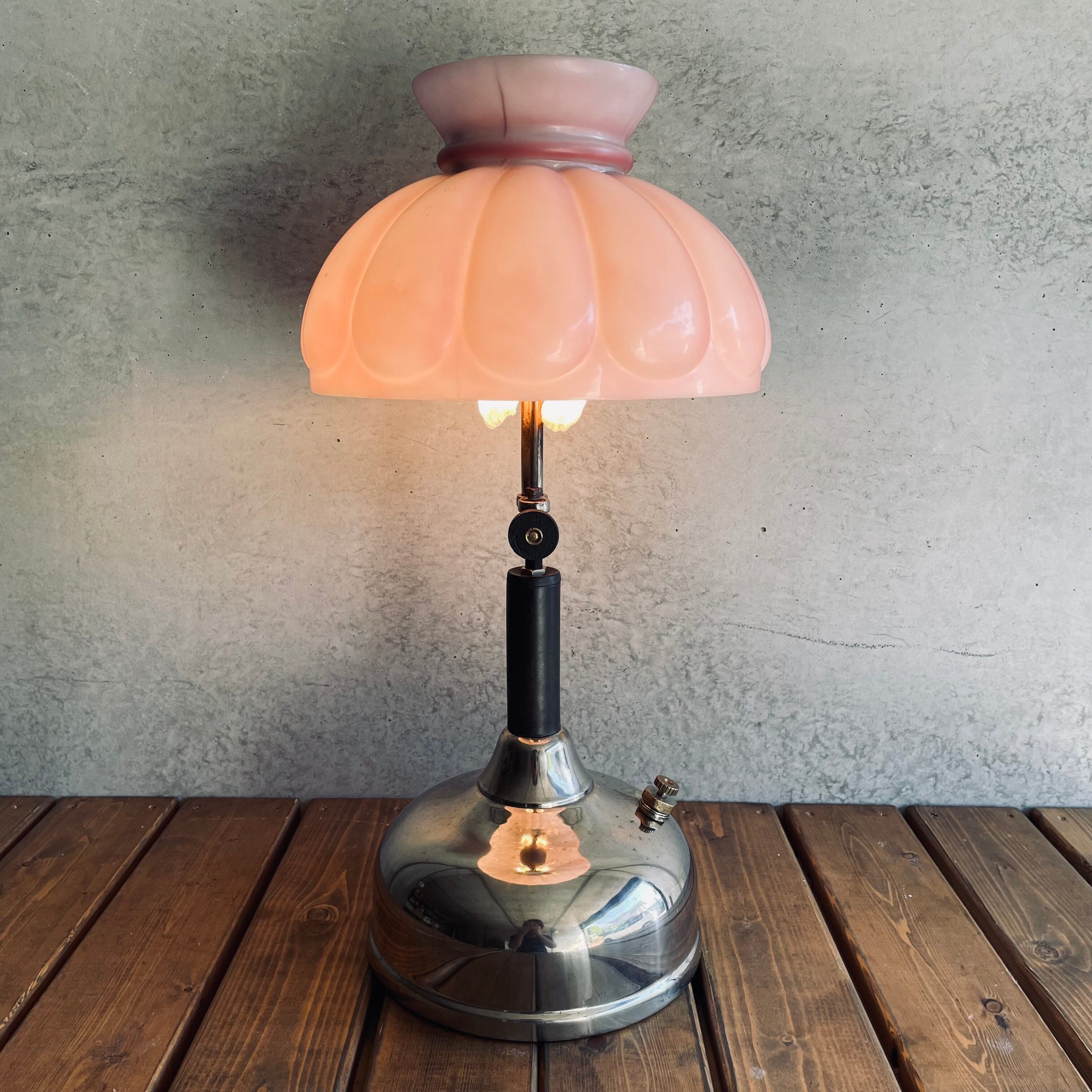 コールマン クイックライト CQ ビンテージ テーブルランプ ピンク