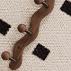 【木製 インテリア ハンガーフック】無垢材 コートフック コート掛け 壁掛け フック 壁面収納 玄関 リビング 寝室 一人暮らし 北欧テイスト モダン おしゃれ ブラウン ブラック