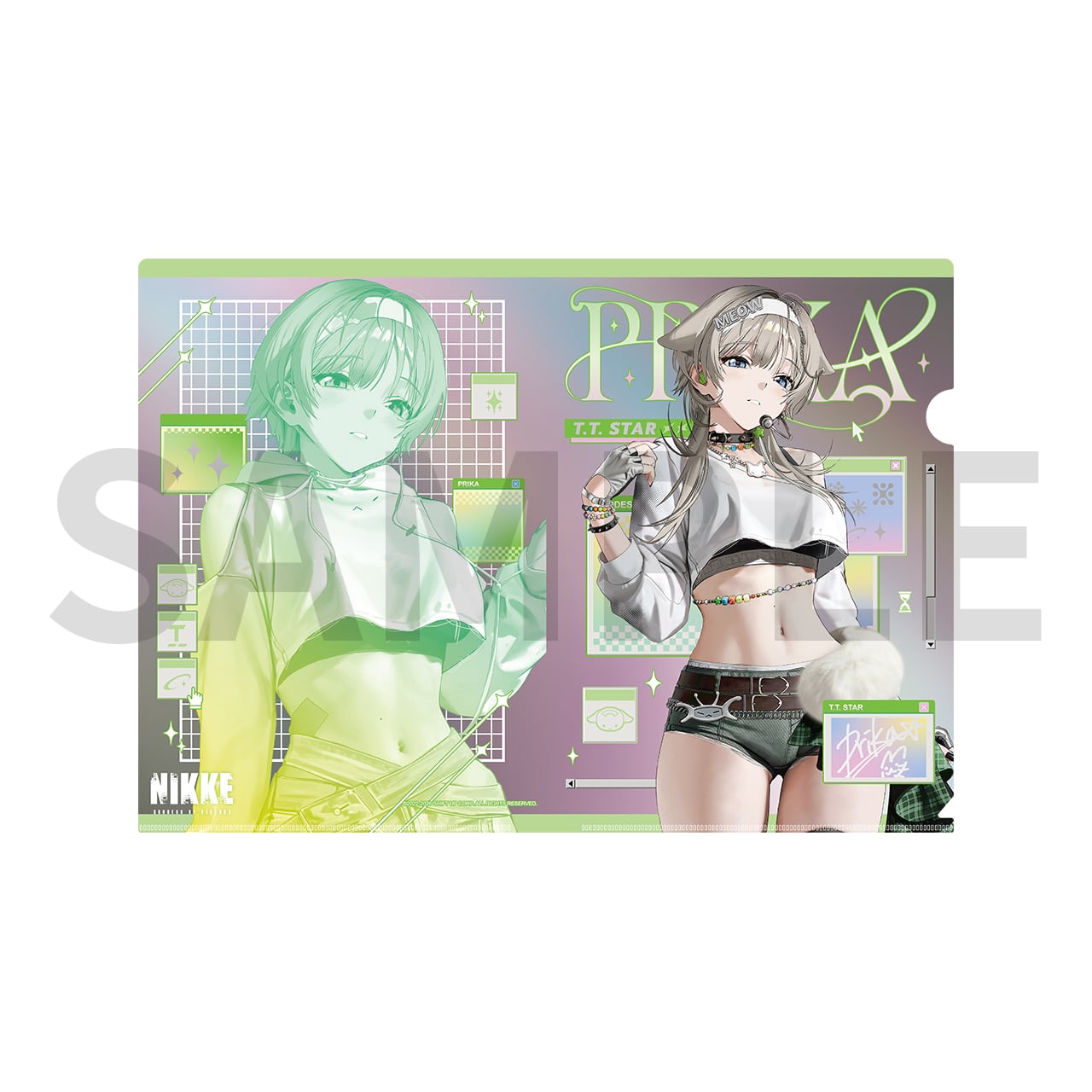 勝利の女神:NIKKE メタリックファイル プリカ