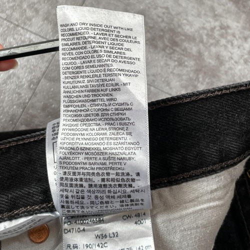 【W56 L32】希少 販促用 ブラックデニム levi's リーバイス 501 詳細写真11