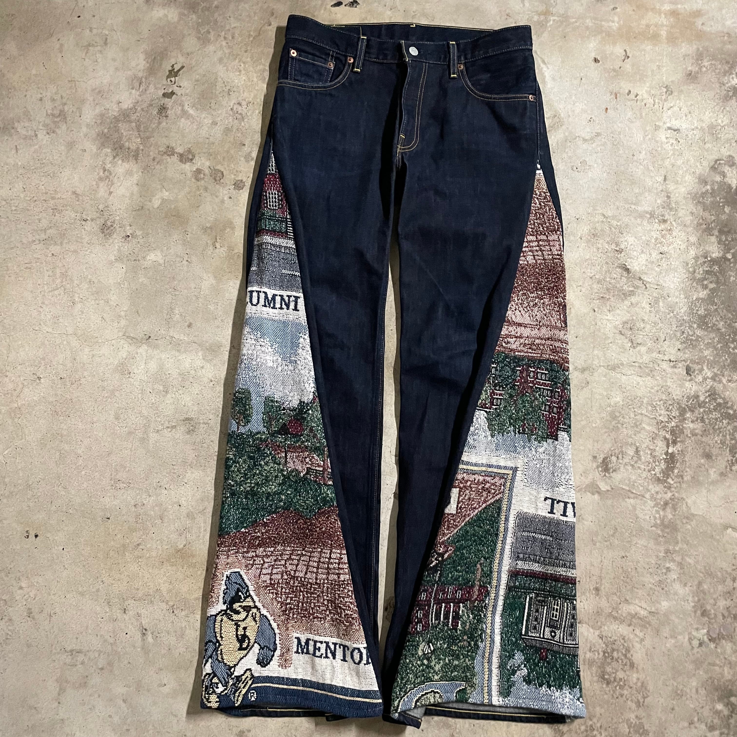 EINS_remake_collection〗USrag×flare denim pants/アメリカラグ 