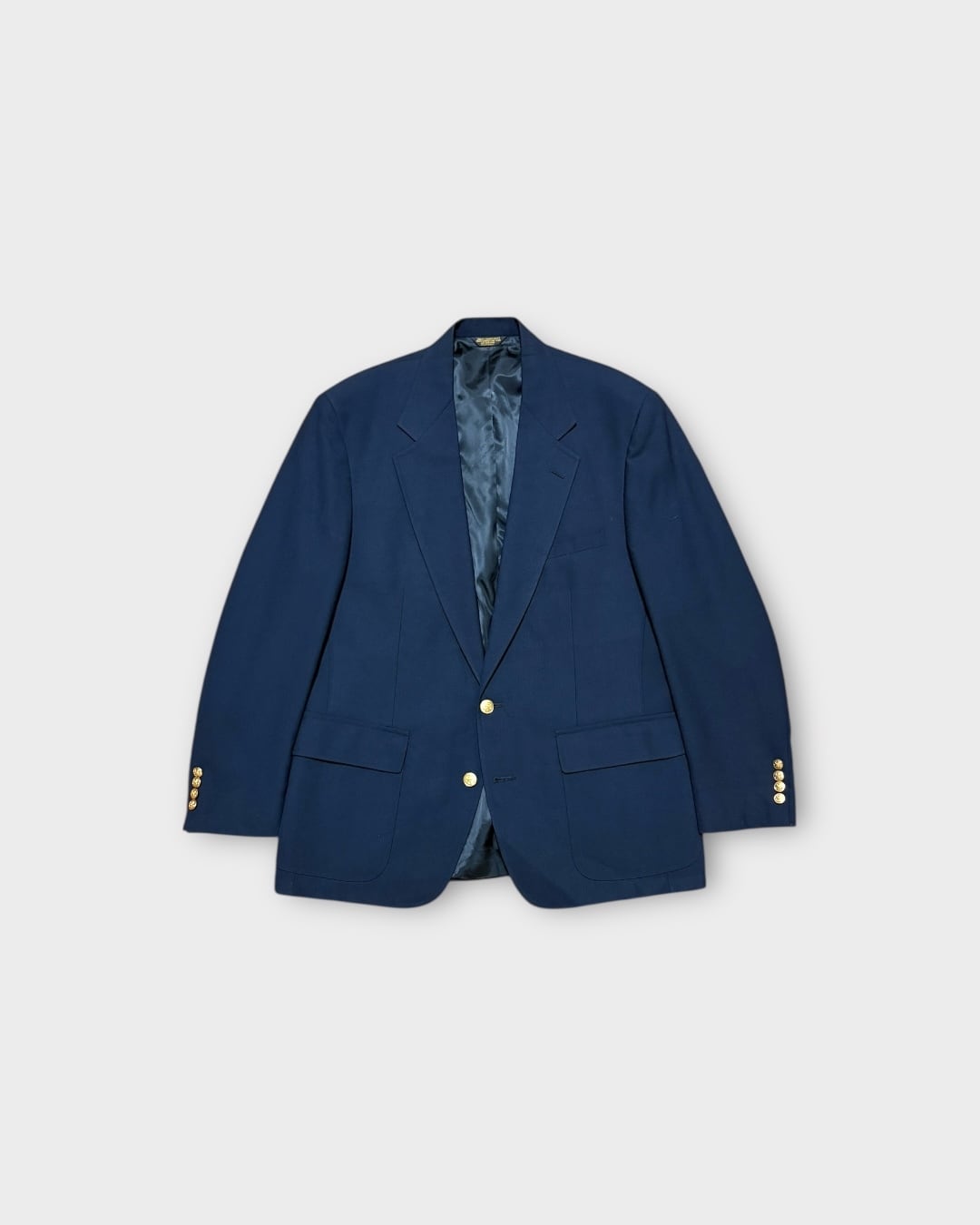 【VINTAGE】1980’s “Palm Beach” Navy Hop Sack Blazer