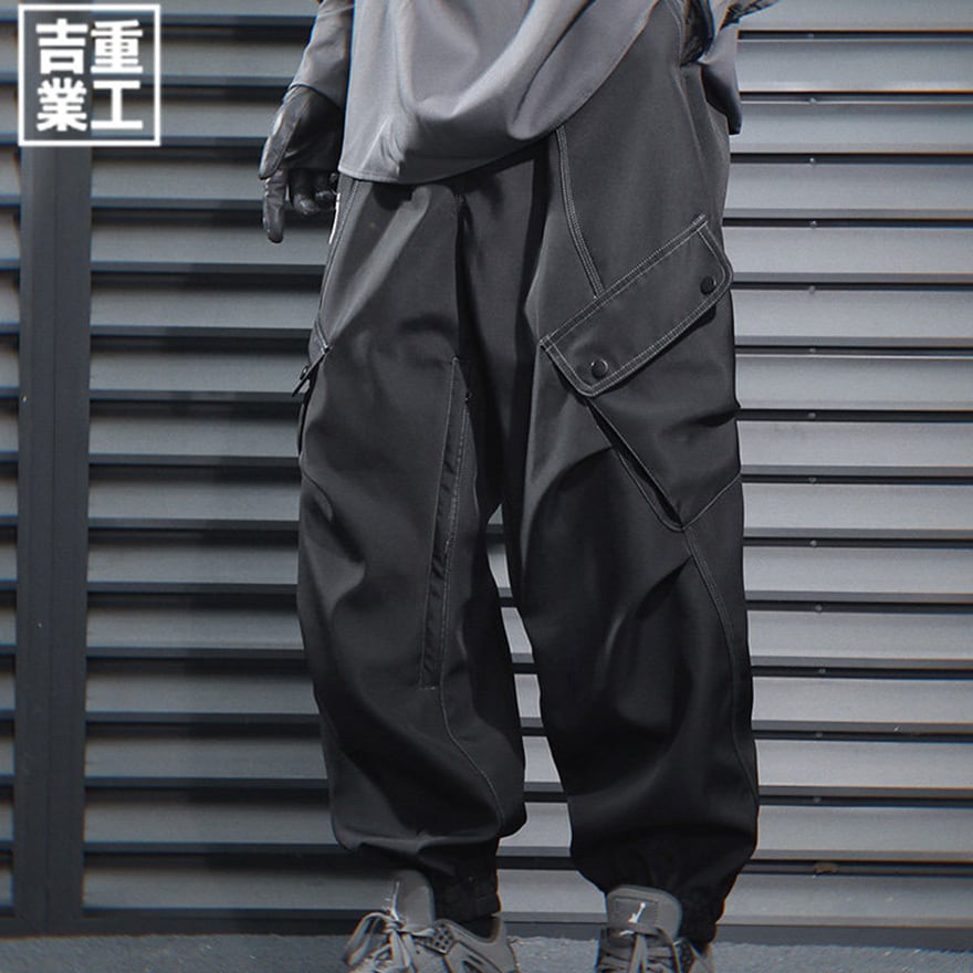 パンク カーゴパンツ ユーティリティ×近未来ジョガー 闇ストリート向け