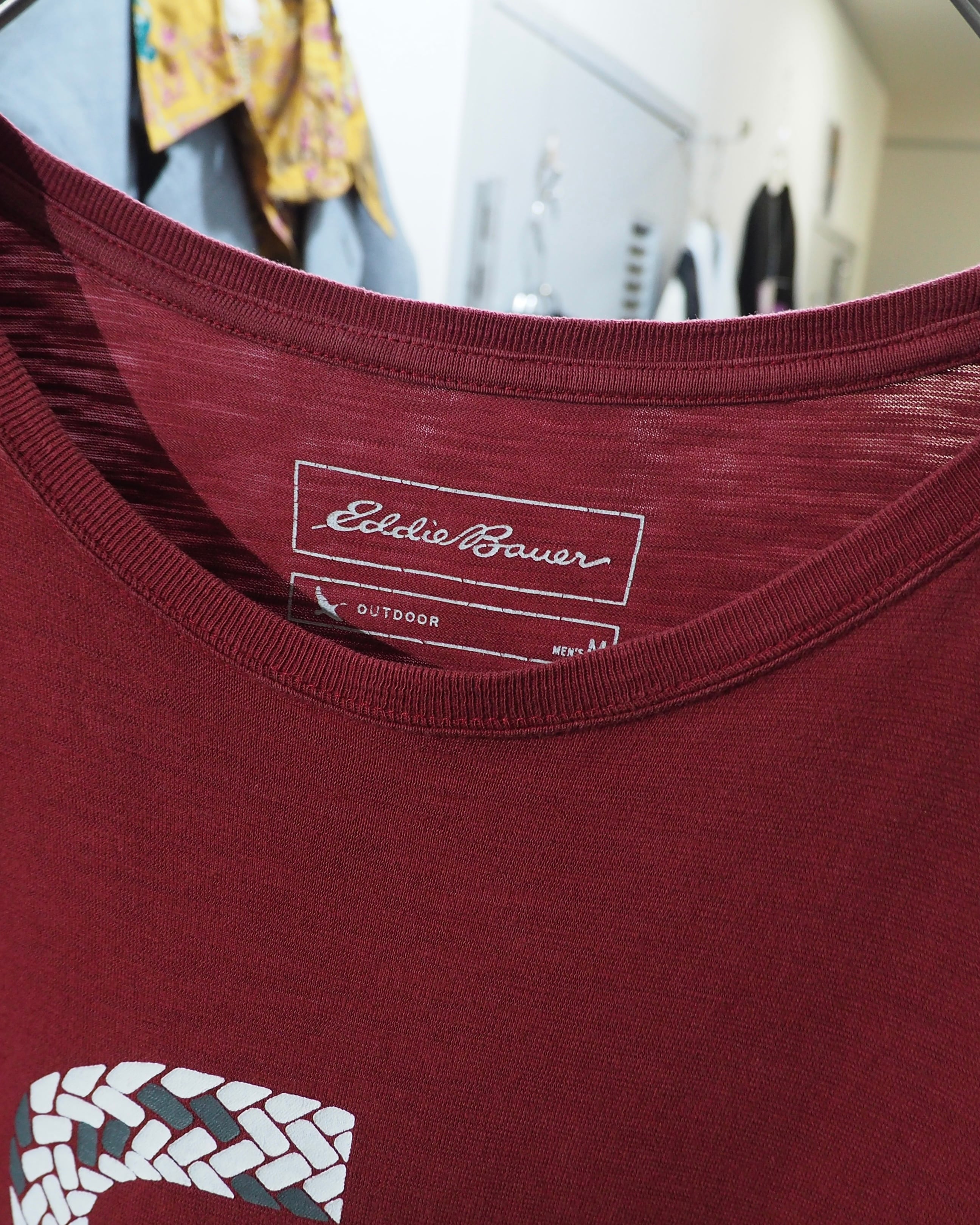 2000s " Eddie Bauer - 捻れ " Graphic Logo printed SS Tee