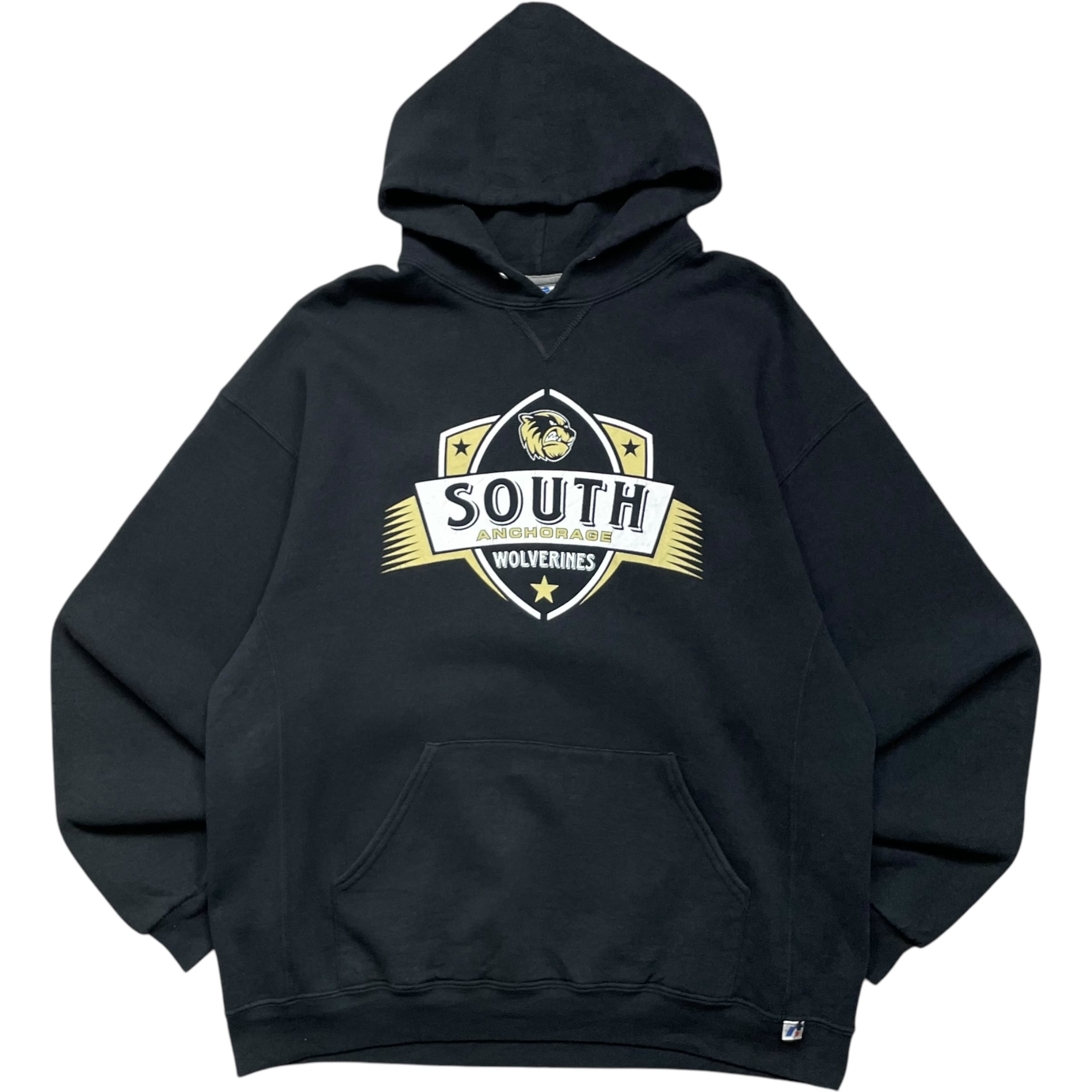 《XL》 russell athletic ラッセルアスレチック パーカー スウェット 前V SOUTH ANCHORAGE no.7020