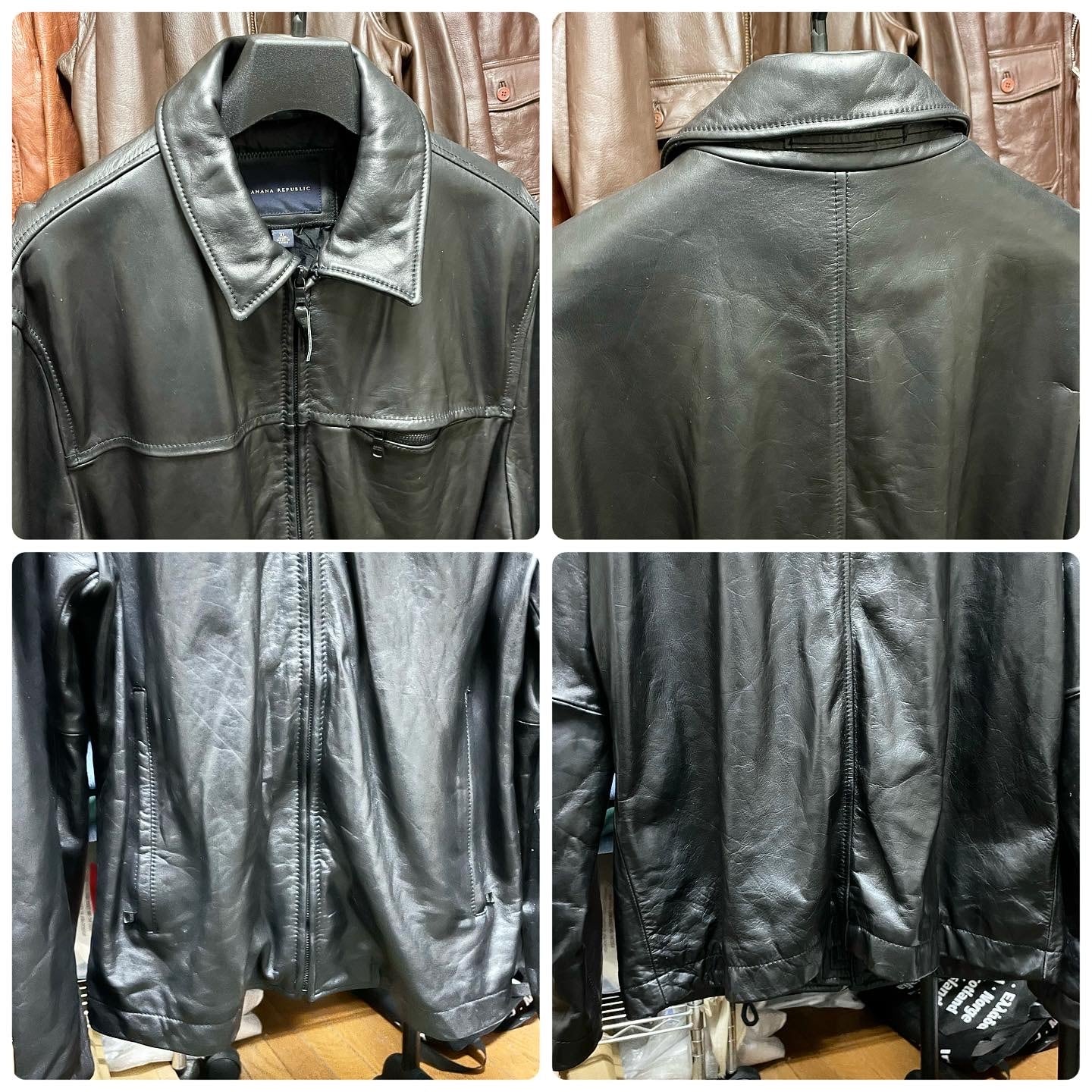 BANANA REPUBLIC バナナリパブリック シングルライダース レザー BANANA REPUBLIC バナナリパブリック シングルライダース レザー