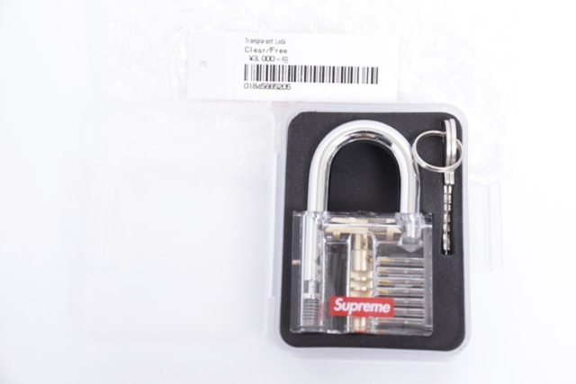 Supreme 20SS TRANSPARENT LOCK CLEAR 11JG7834