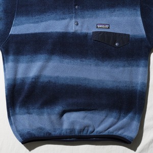 極美品 M Highlands Drifter Navy Blue 総柄 ブルー 15年 LW Synchilla Snap-T Patagonia シンチラ スナップT パタゴニア
