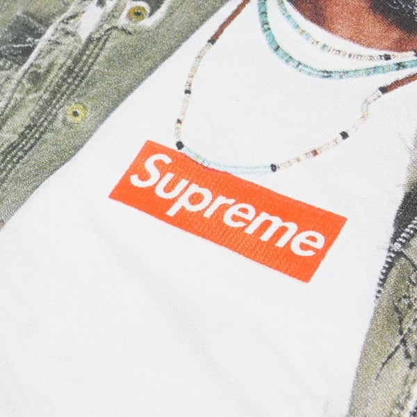 Sサイズ white 白 supreme André 3000 Tee