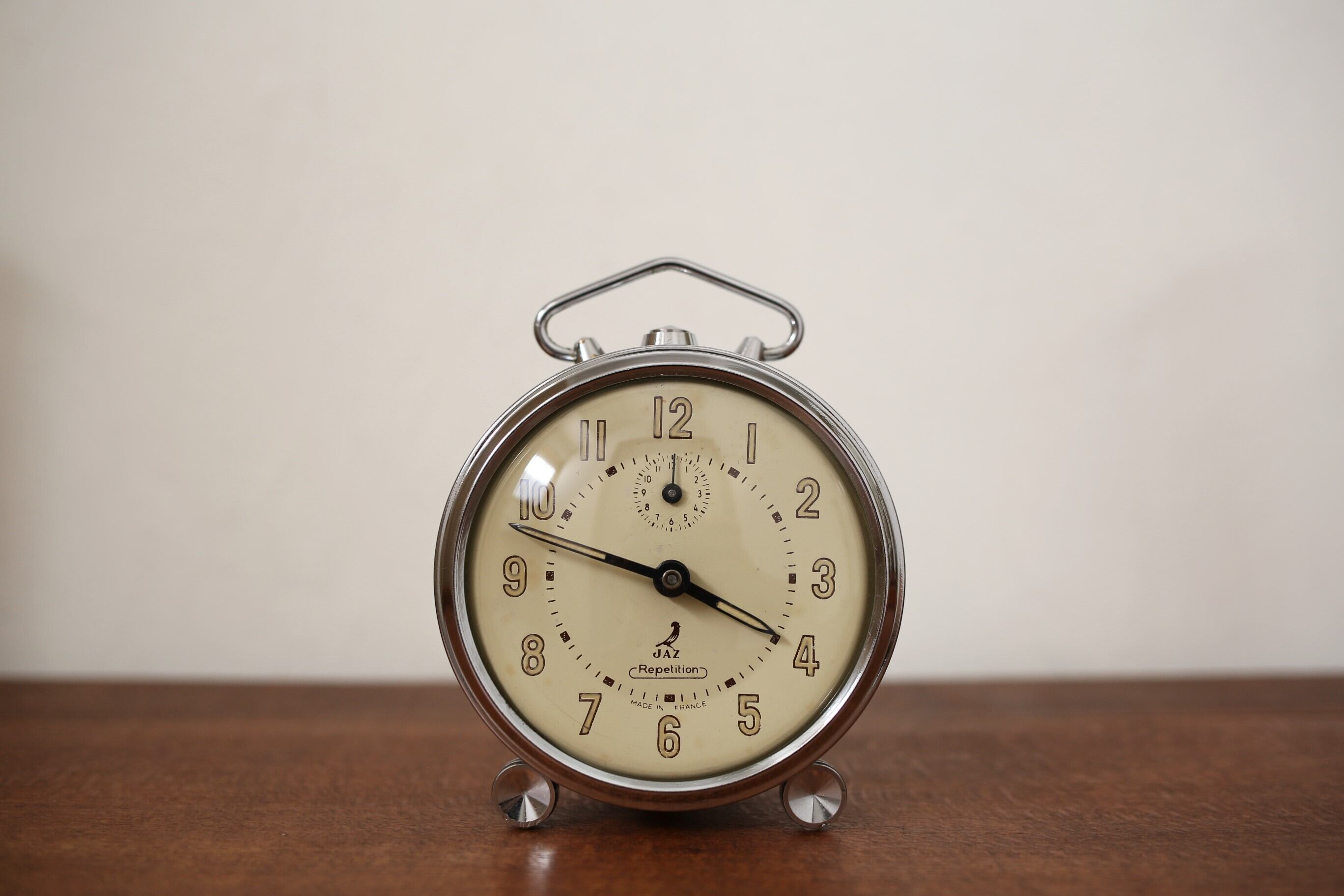 フランス アンティーク ヴィンテージ JAZ 目覚まし時計 『RUZIC』 N-03249