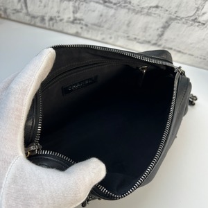 【最終処分SALE】CHANEL シャネル ココマーク ロゴ ラムスキン ショルダーバッグ ブラック A-8378