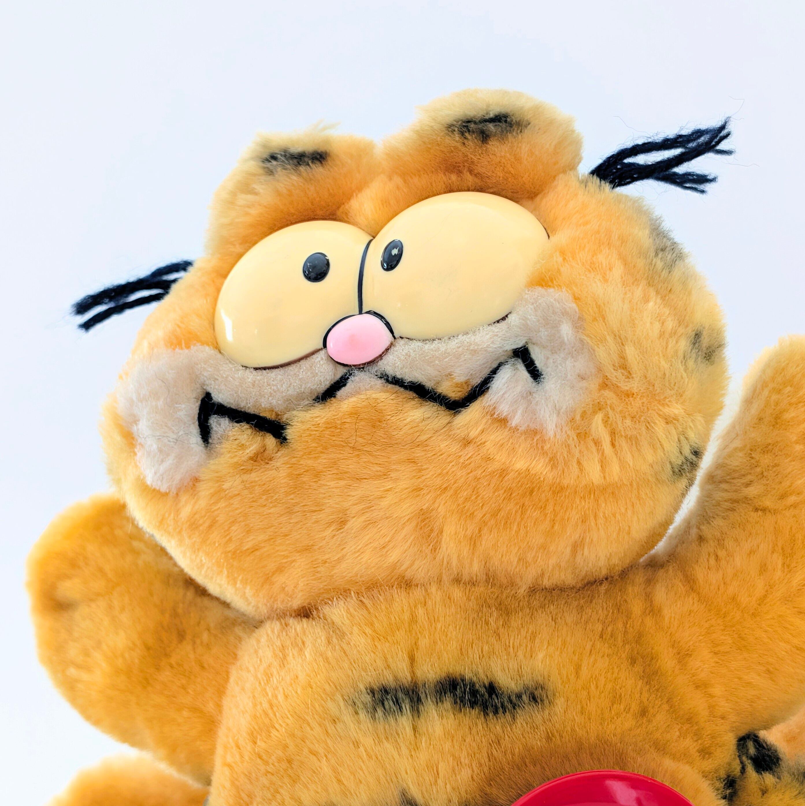 ☆ VINTAGE 1980年代初期 ☆【 Garfield ( ガーフィールド ) 】『 GARFIELD ATTACK CAT 』吸盤付きぬいぐるみ プラッシュ plush 1980年代年製 〚アメリカン雑貨 アメトイ〛