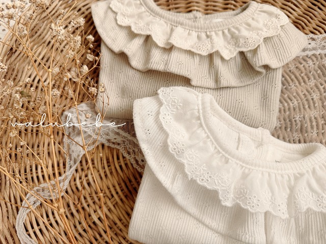 〚予約〛neck frill Tee <baby><kids>