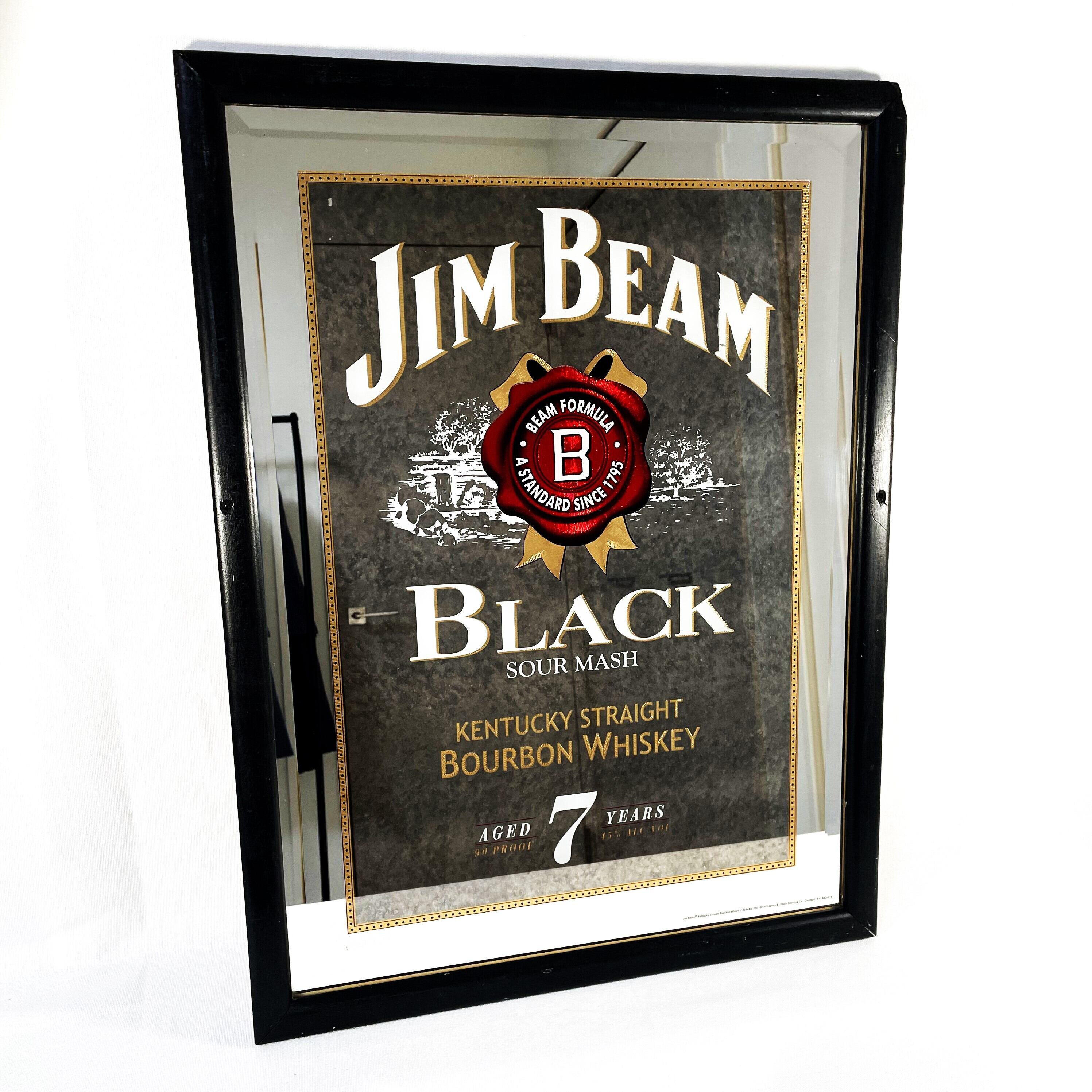 s JIM BEAM Pub Mirror   YUH ANTIQUE