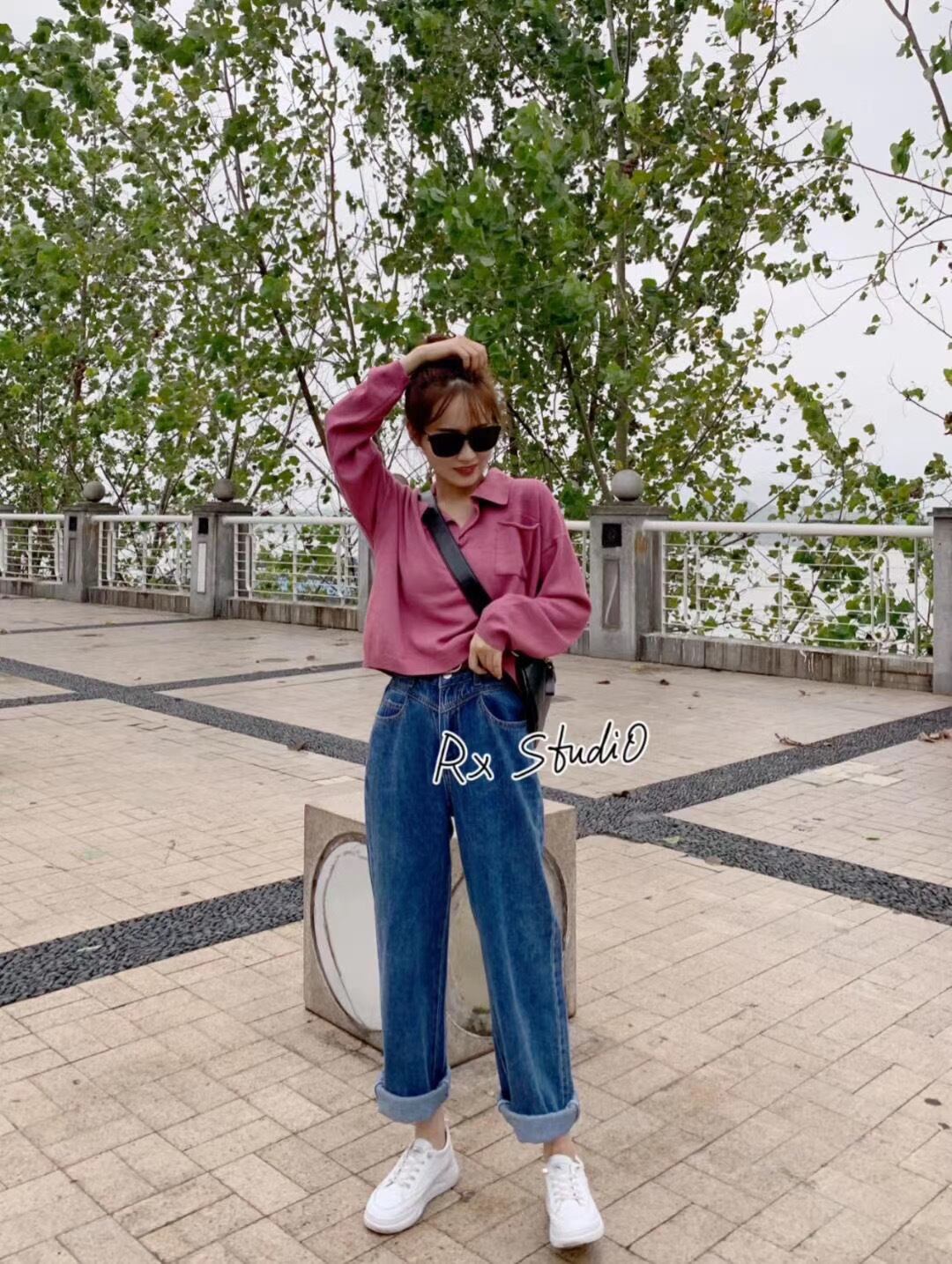 スキッパーカラーニット