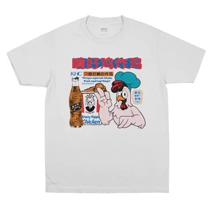 受注予約制【KHC】クレイジーチキン グラフィックTシャツ　White