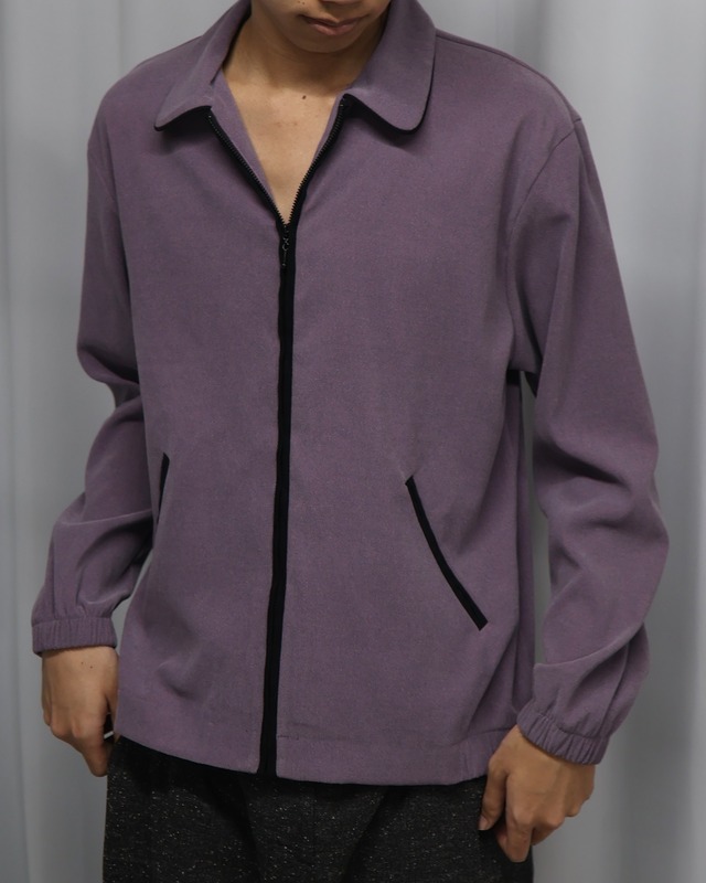 Suede-like zip blouson