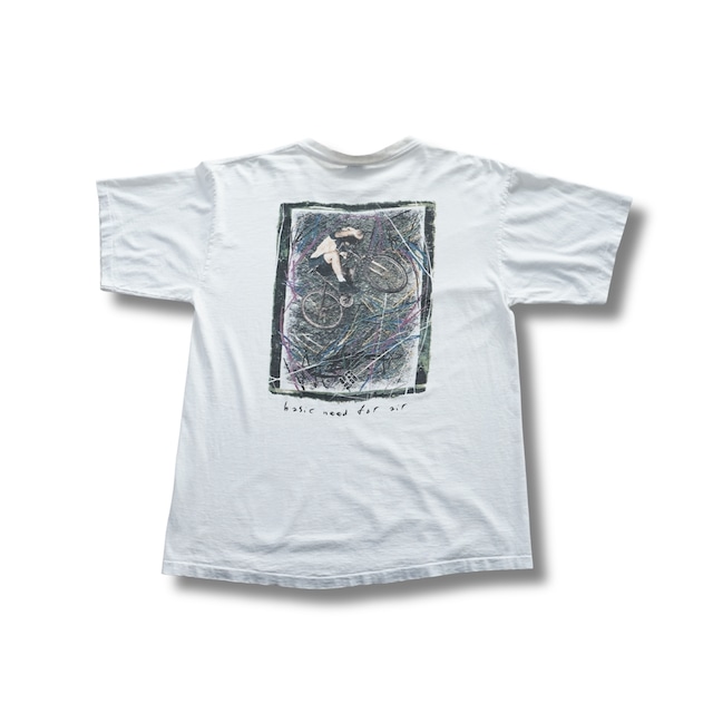 90s USA製 Columbia コロンビア BMX バックプリントTシャツ（表記XL・実寸XL相当）｜NA993