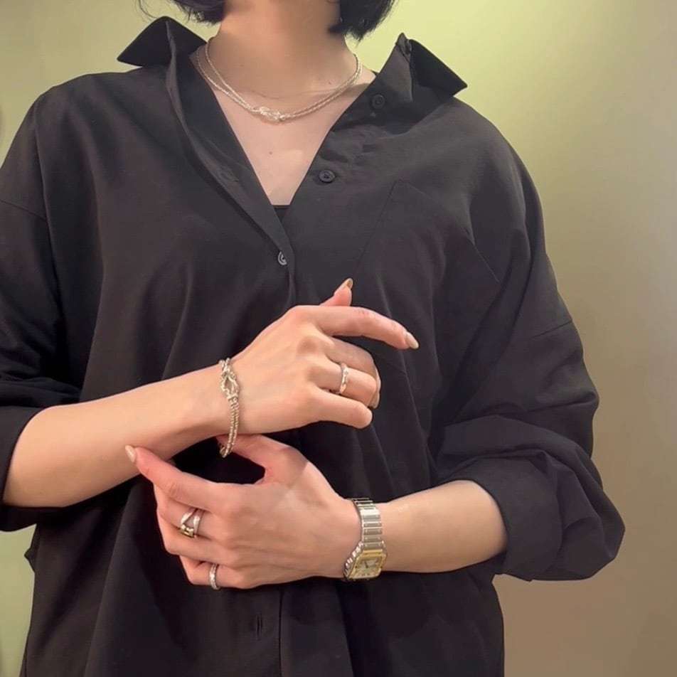 希少【TIFFANY&CO.】 2308 ティファニー ツイストダブルロープ