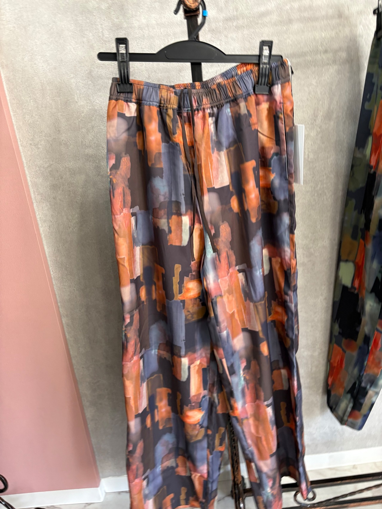 hunch アートプリントワイドパンツ　WFN5373
