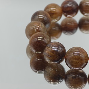 [最高品質]ブラウンキャッツアイルチル 16mm 手首18cm