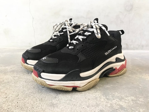 2019AW BALENCIAGA TRIPLE S BLACK/RED/WHITE