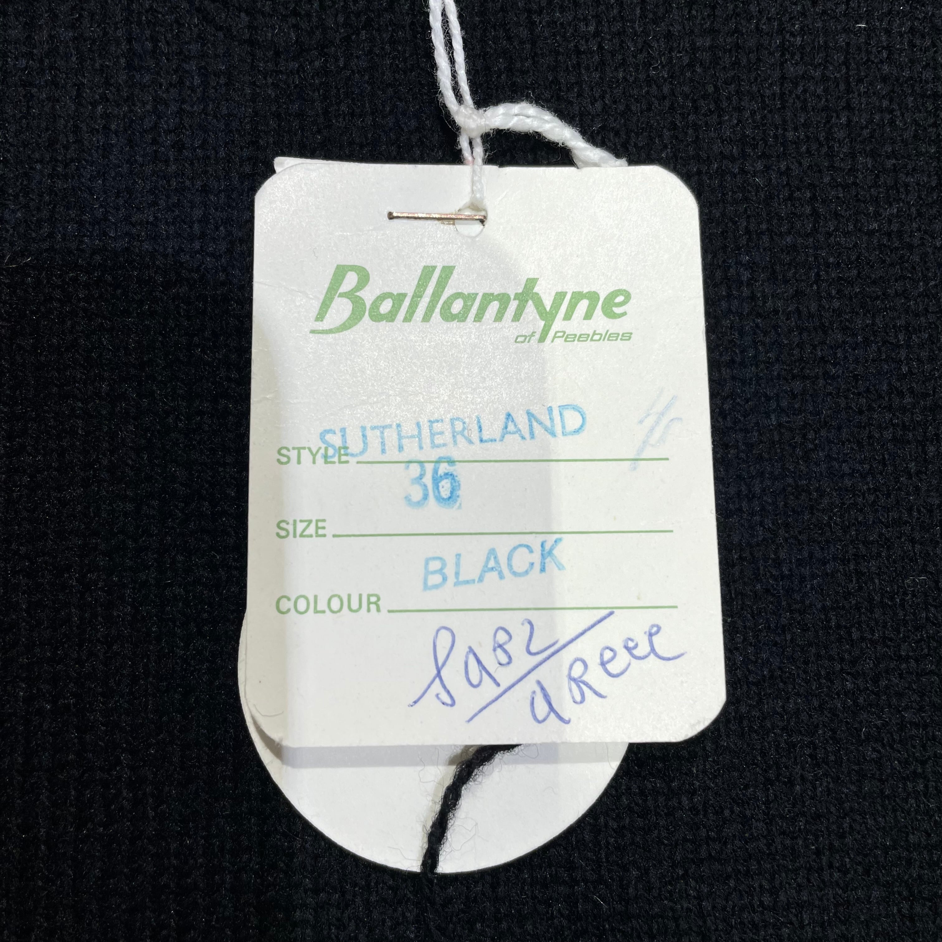 Ballantyne デッドストック black スコットランド製 タートルネック
